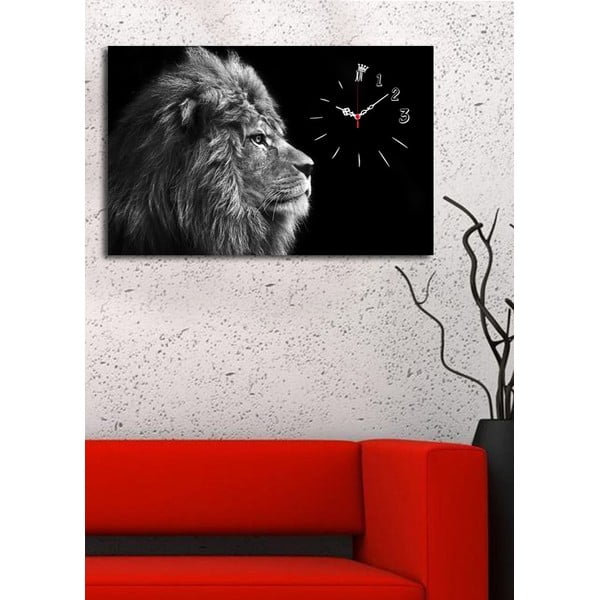 Lion dekoratív falióra, 45 x 70 cm-image-4