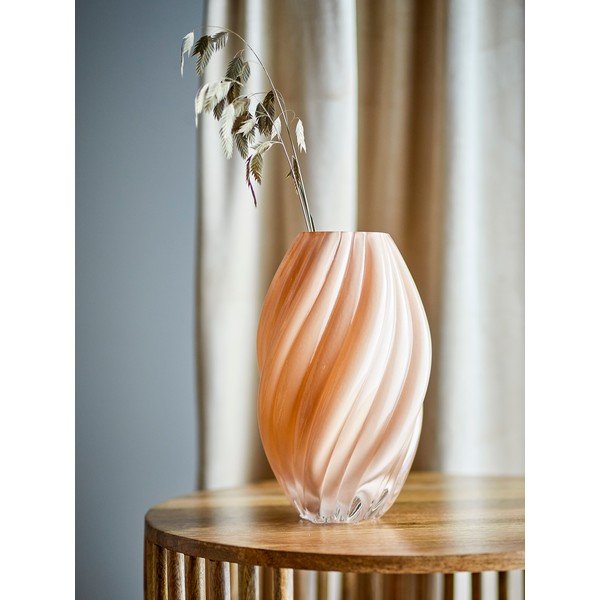 Narancssárga üveg váza (magasság 30 cm) Kanji – Bloomingville-image-1