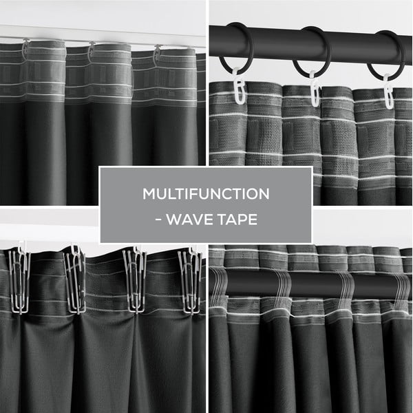 Szürke bársony dimout (részleges sötétítő) függöny 140x270 cm – Restilo-image-4