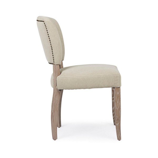 Bézs kárpitozott étkezőszék Maratriz – Bizzotto-image-3