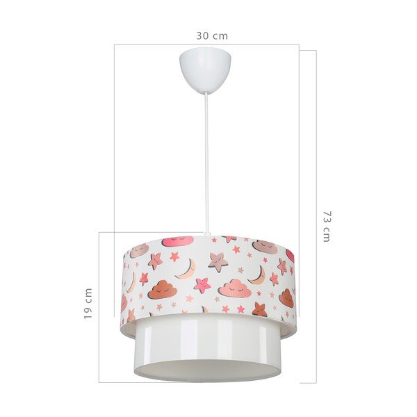 Fehér gyerek lámpa ø 30 cm Kinder – Squid Lighting-image-3