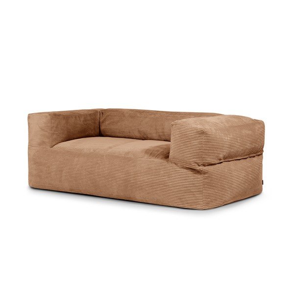 Barna kordbársony babzsákfotel Sofa MooG – SLOWDOWN