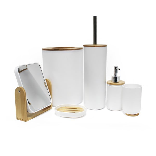 Fehér műanyag fogkefetartó pohár Smart – douceur d'intérieur-image-1