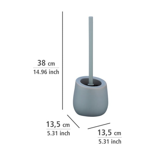 Badi szürke kerámia WC-kefe - Wenko-image-1