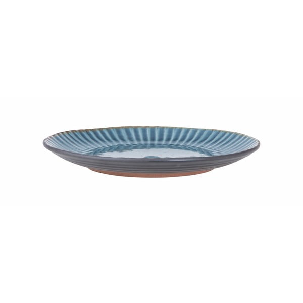Birch kék agyagkerámia tányér, ø 21,5 cm - Bahne & CO