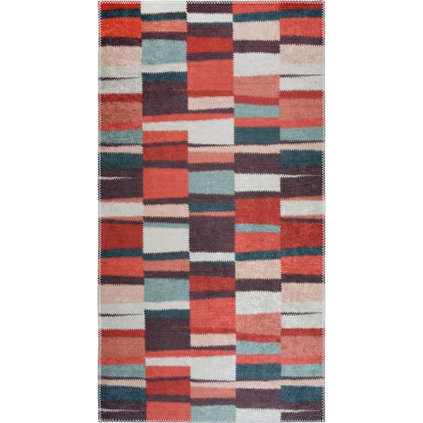 Piros mosható szőnyeg 160x230 cm Blocks of Fun – Vitaus