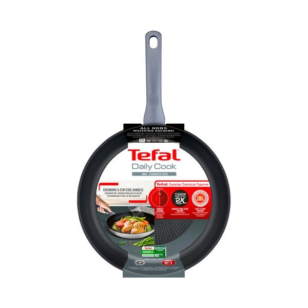 Rozsdamentes acél serpenyő tapadásmentes felülettel ø 28 cm Daily Cook G7300655 – Tefal-image-3
