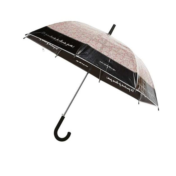 Flower Splash átlátszó botesernyő, ⌀ 103 cm - Ambiance