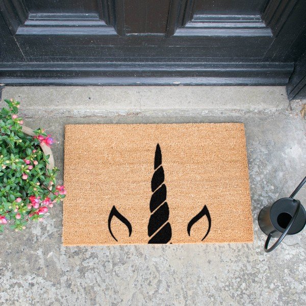 Unicorn Horn természetes kókuszrost lábtörlő, 40 x 60 cm - Artsy Doormats-image-1