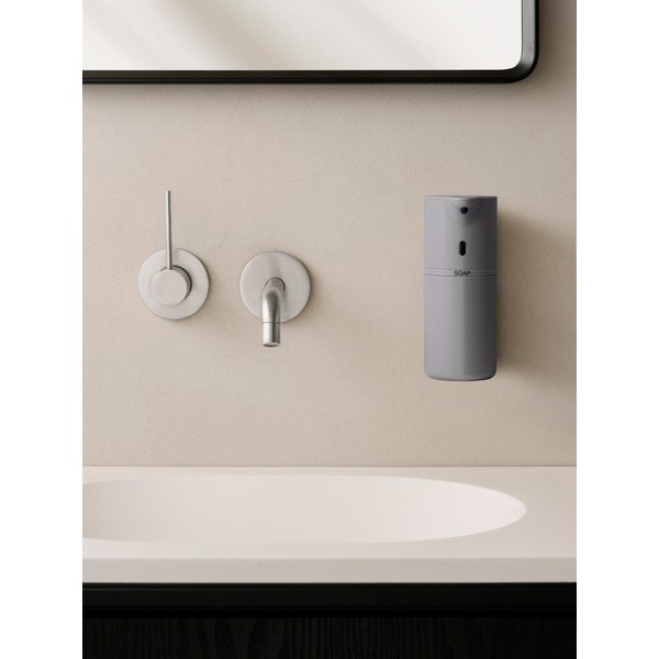 Szürke érintésmentes műanyag fali szappanadagoló 260 ml Fineo - Blomus-image-1