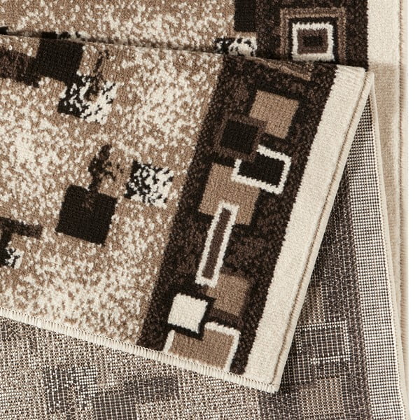 Barna futószőnyeg típusú szőnyeg 80x250 cm Cube – Hanse Home-image-3