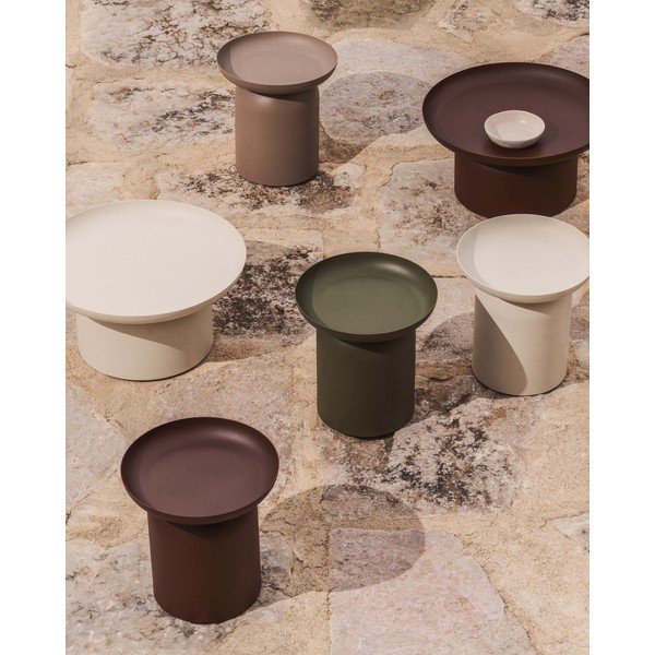 Fém kerek kerti kisasztal ø 45 cm Arcola – Kave Home-image-1