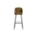 Mustársárga bársony bárszék (ülésmagasság 79 cm) Vogue – WOOOD