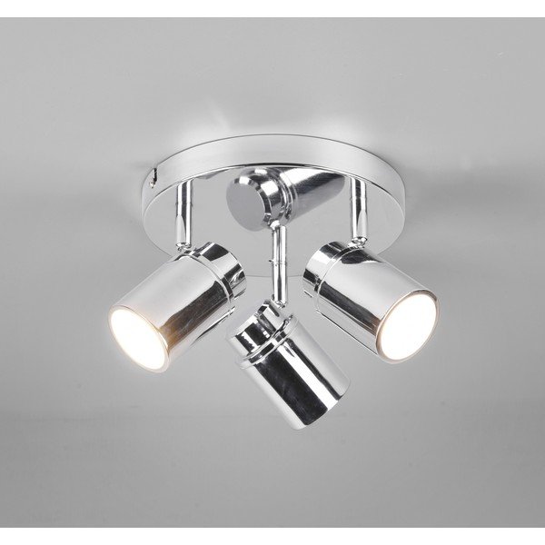 Fényes ezüstszínű fém spotlámpa Angelo – Trio-image-1