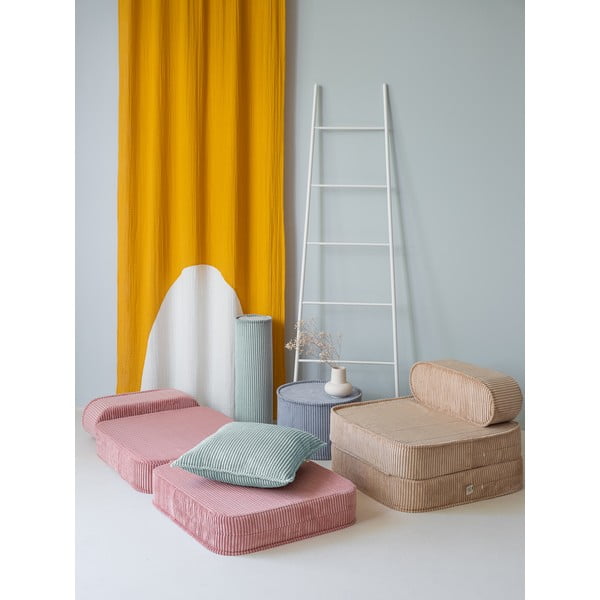 Rózsaszín kordbársony gyerek fotel Flip – Wigiwama-image-4