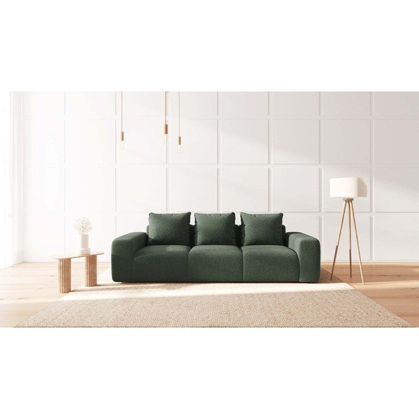 Zöld buklé kanapé 287 cm Feiro – MESONICA-image-1