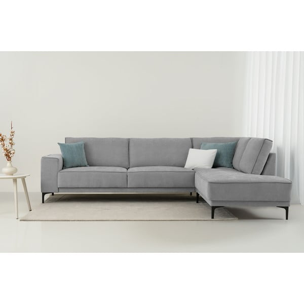 Szürke sarokkanapé (jobb oldali-L alakú) Copenhagen – Scandic-image-1