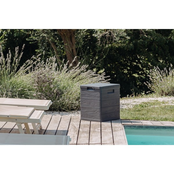 Sötétszürke kerti tárolódoboz Woodys – Toomax-image-1