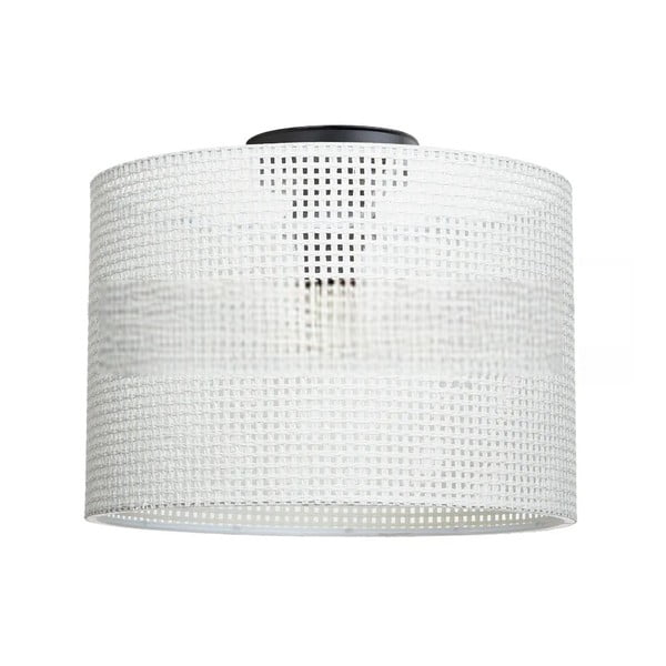 Krémszínű mennyezeti lámpa textil búrával ø 30 cm Goza – Squid Lighting-image-2