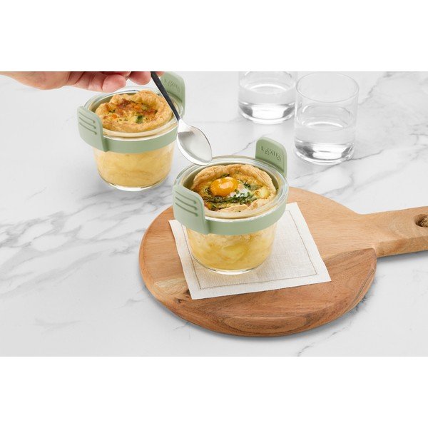 Üveg sütőforma szett forrólevegős fritőzhöz 4 db-os ø 9,5 cm – Lékué-image-3