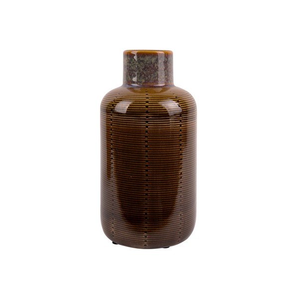 Bottle barna kerámia váza, magasság 23 cm - PT LIVING