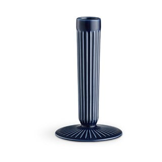 Hammershoi sötétkék agyagkerámia gyertyatartó, magasság 16 cm - Kähler Design