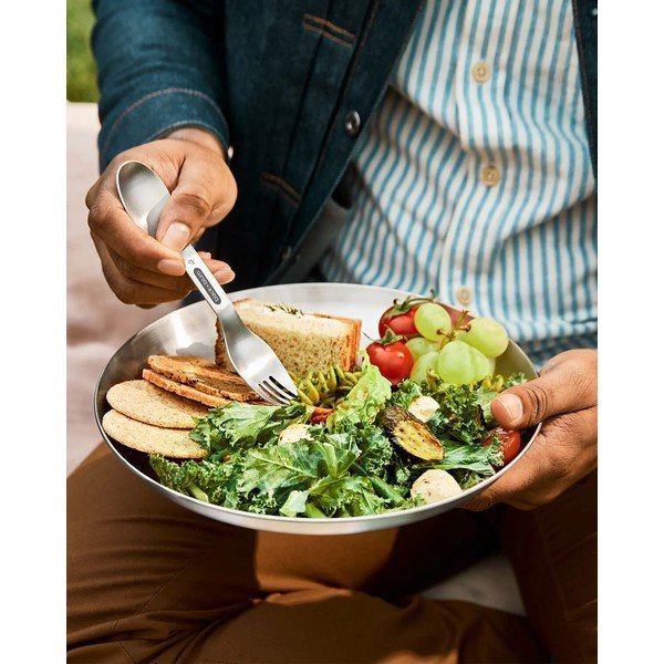 Ezüstszínű rozsdamentes acél tányér készlet 4 db-os ø 25,5 cm – Black + Blum-image-1