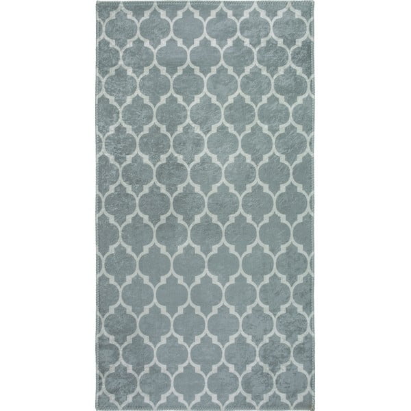 Világosszürke-krémszínű mosható szőnyeg 150x80 cm - Vitaus
