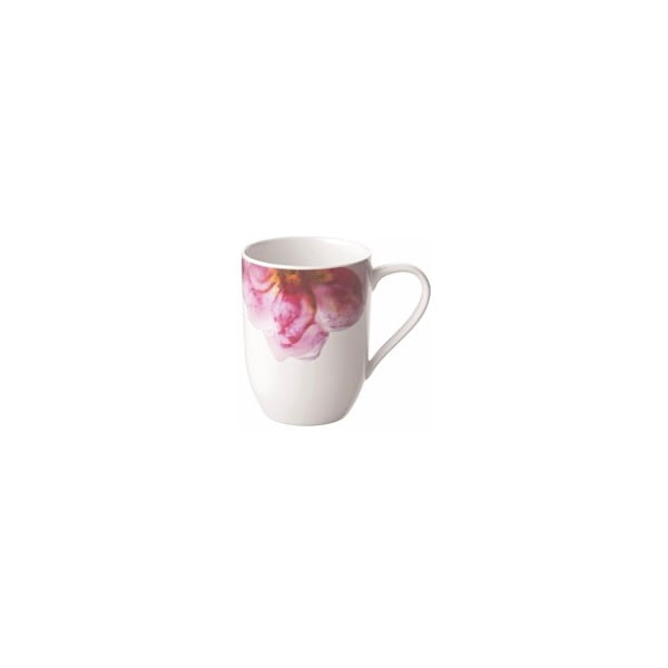 Fehér-sötét rózsaszín porcelán bögre 280 ml Rose Garden  - Villeroy&Boch