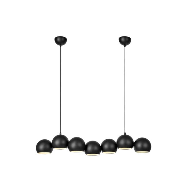 Fekete függőlámpa fém búrával Cupolo – Markslöjd