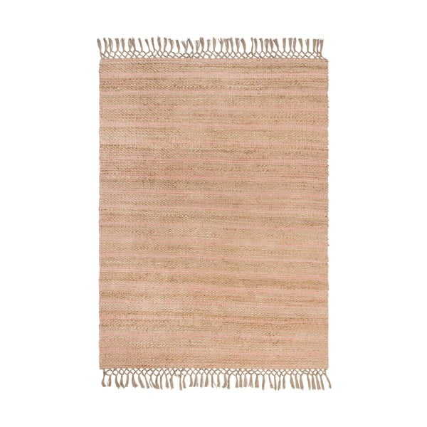 Equinox rózsaszín juta szőnyeg, 160 x 230 cm - Flair Rugs