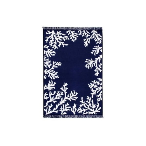 Coral kék-fehér kétoldalas szőnyeg, 160 x 250 cm