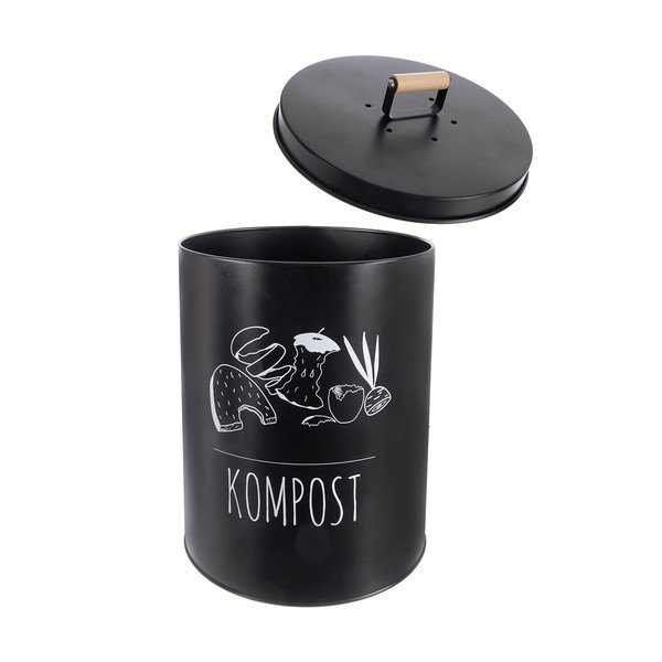 Fekete komposztálható hulladék gyűjtő 8 l BLACK – Orion-image-3
