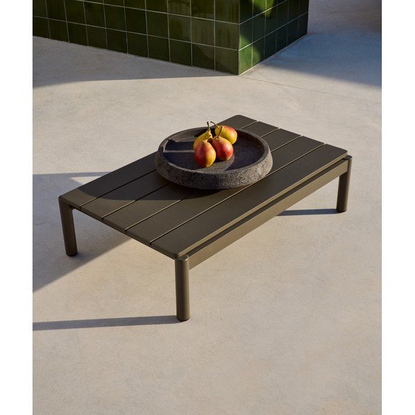 Fém kerti dohányzóasztal 57x91 cm Sorells – Kave Home-image-1