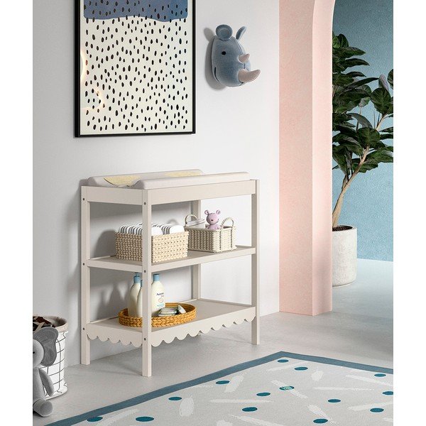 Bézs pelenkázó asztal pelenkázó feltéttel Swingo – Vipack-image-1