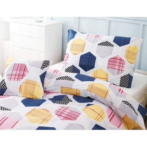 Egyszemélyes háromrészes mikroszatén ágyneműhuzat 140x200 cm Amelie – My House-image-1