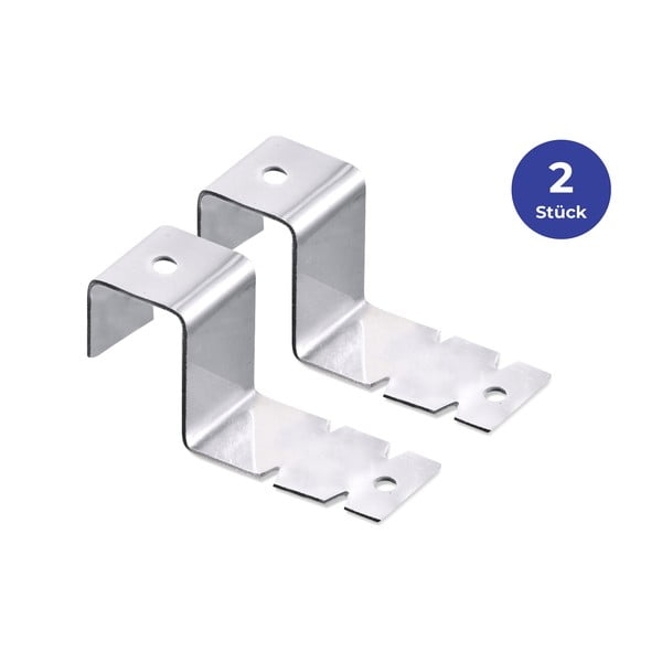 Rozsdamentes acél akasztó szett 2 db-os - Maximex-image-2