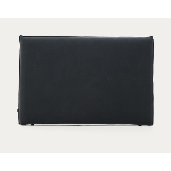 Antracitszürke kárpitozott ágytámla 180x118 cm Jaira – Kave Home-image-4
