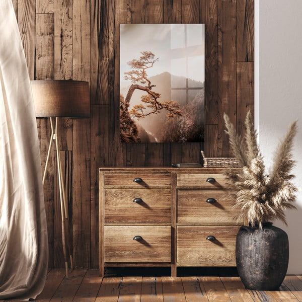 Üveg kép 50x70 cm Brown Tree – Styler-image-2