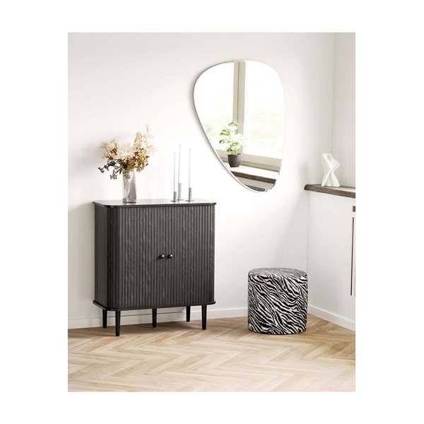 Fekete borovi fenyő komód 80x87x40 cm Nikko – House Nordic-image-2