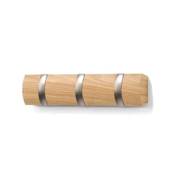 Natúr színű nyárfa fali fogas Flip – Umbra-image-3