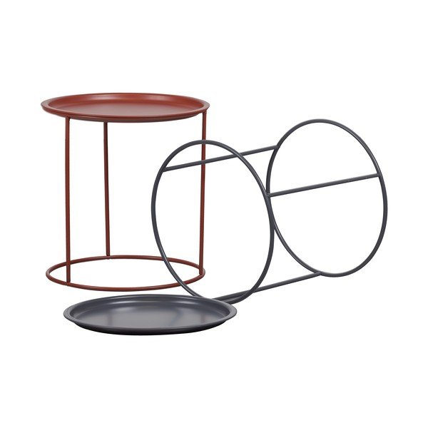 Ivar szürke tárolóasztal, ø 40 cm - WOOOD-image-4