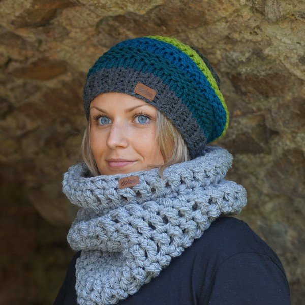 Jade kézzel horgolt sapka - DOKE-image-1