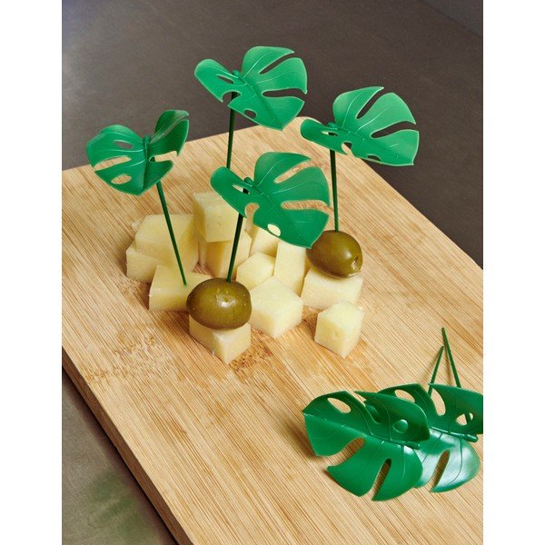 Monstera Leaf 20 db zöld falatka pálcika - Kikkerland-image-1