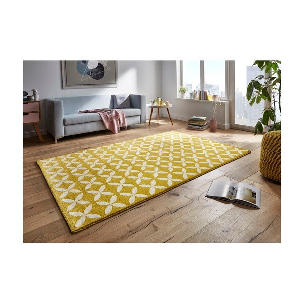Tiffany sárga szőnyeg, 290 x 200 cm - Mint Rugs-image-3