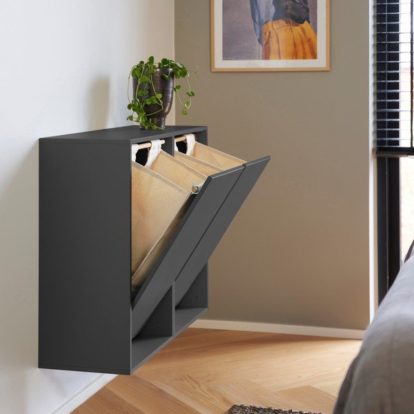 Fekete fali szennyeskosár Laundry Box – ReCollector-image-1