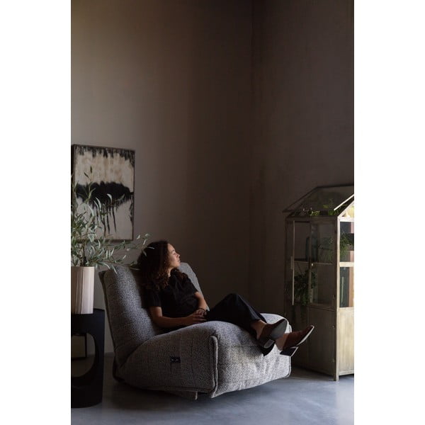 Szürke fém tálalószekrény 64x151x35 cm Monviso – Dutchbone-image-4