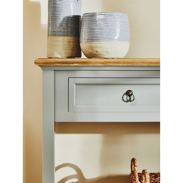 Szürke paulownia konzolasztal 34,5x99 cm Henley – Premier Housewares-image-2