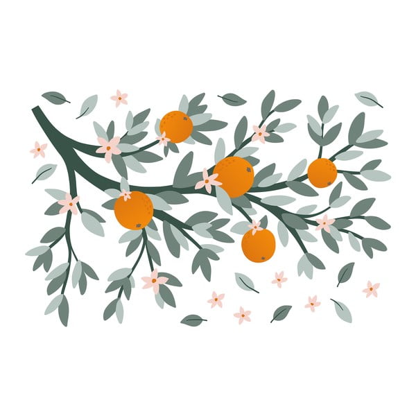 Matrica lap 54x80 cm Oranges On A Branch – Lilipinso