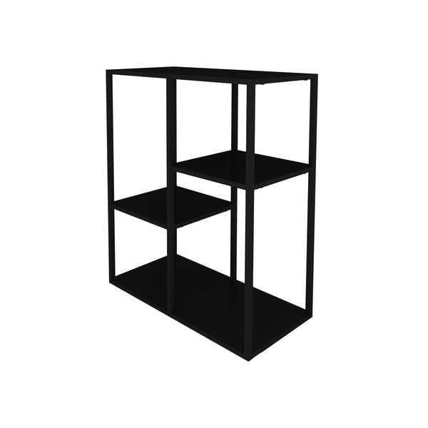 Lite fekete fém polc, magasság 81 cm - Canett-image-3